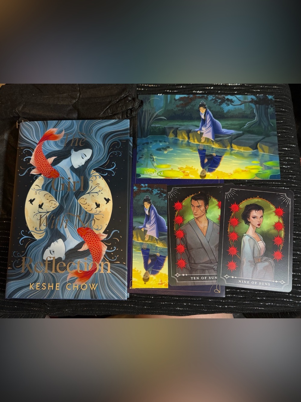 The Girl With No Reflection Keshe Chow Fairyloot Exclusive Book Tarot Sprayed